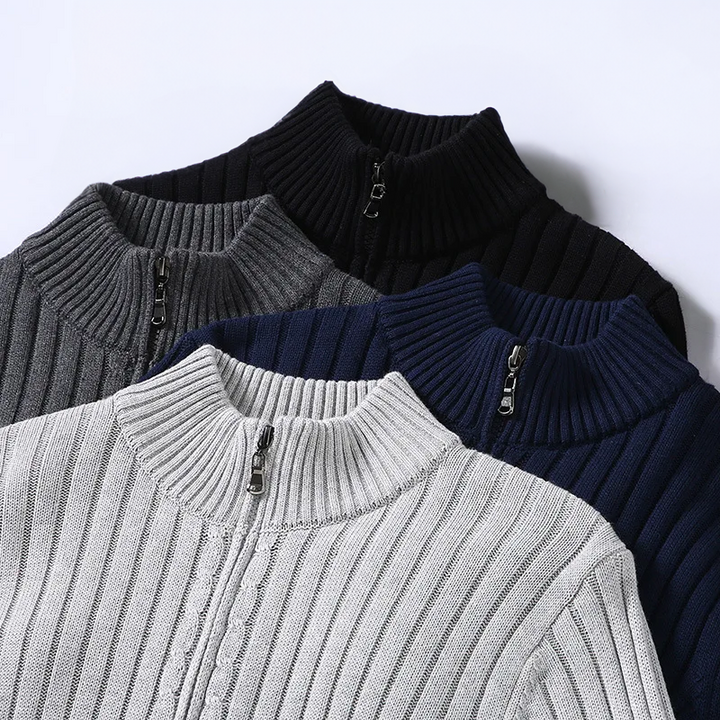 Men’s Merino Wool Zip-Up Cardigan