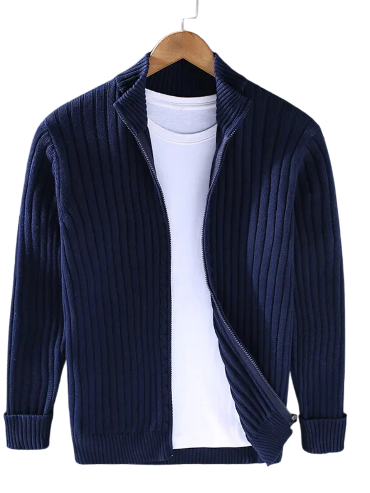 Men’s Merino Wool Zip-Up Cardigan