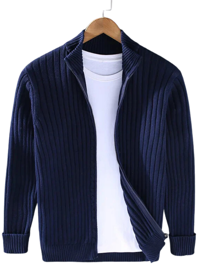Men’s Merino Wool Zip-Up Cardigan