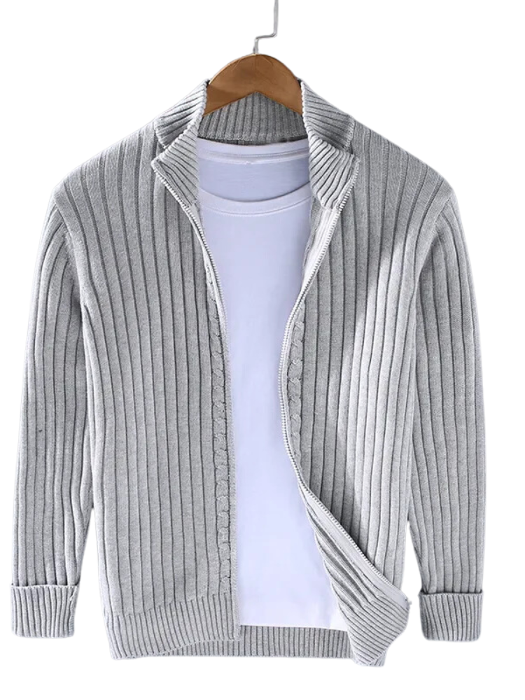 Men’s Merino Wool Zip-Up Cardigan