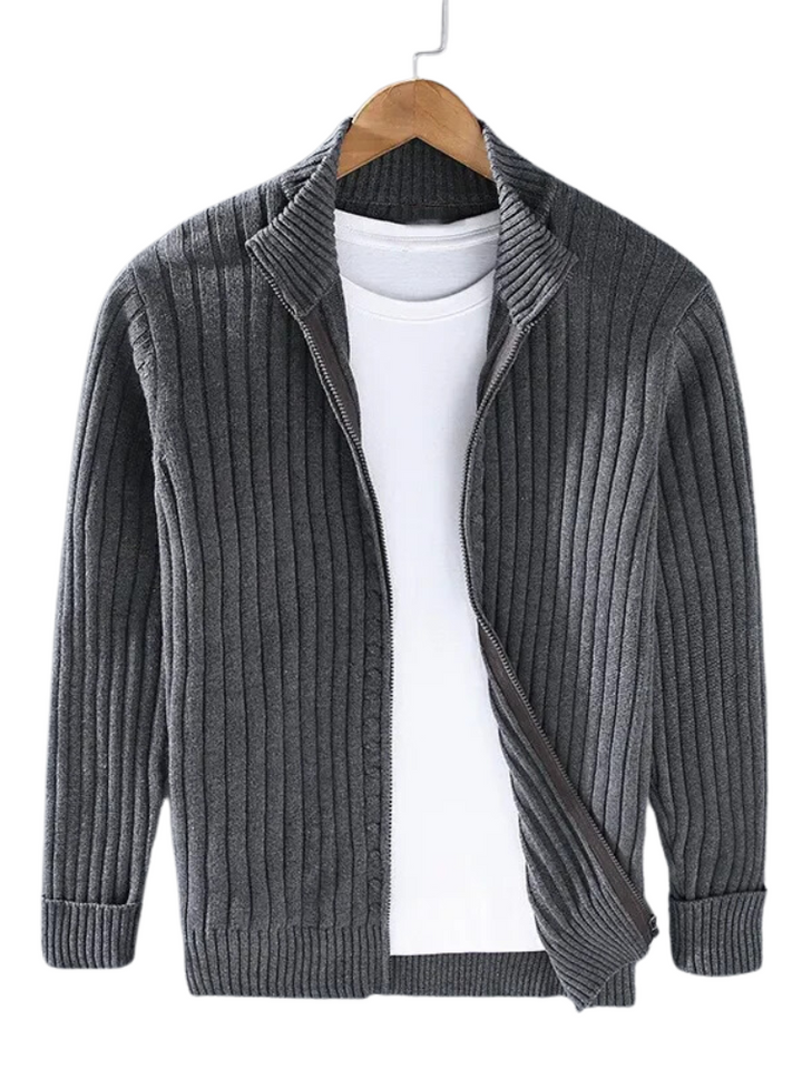 Men’s Merino Wool Zip-Up Cardigan