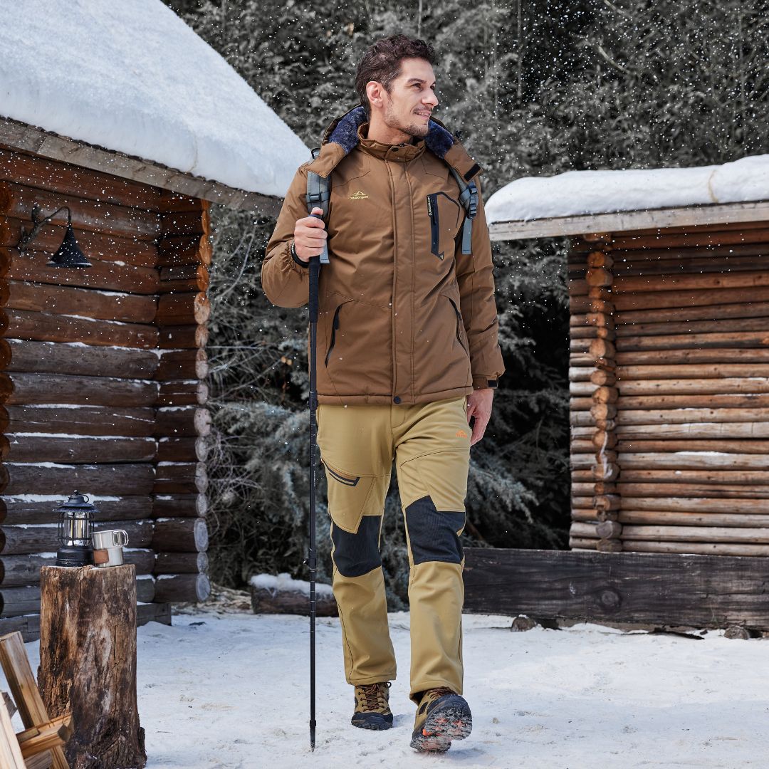 Men's Nylon Ripstop Hiking Trousers Tactical Work Pants