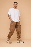 Men's Linen Utility Cargo Pants
