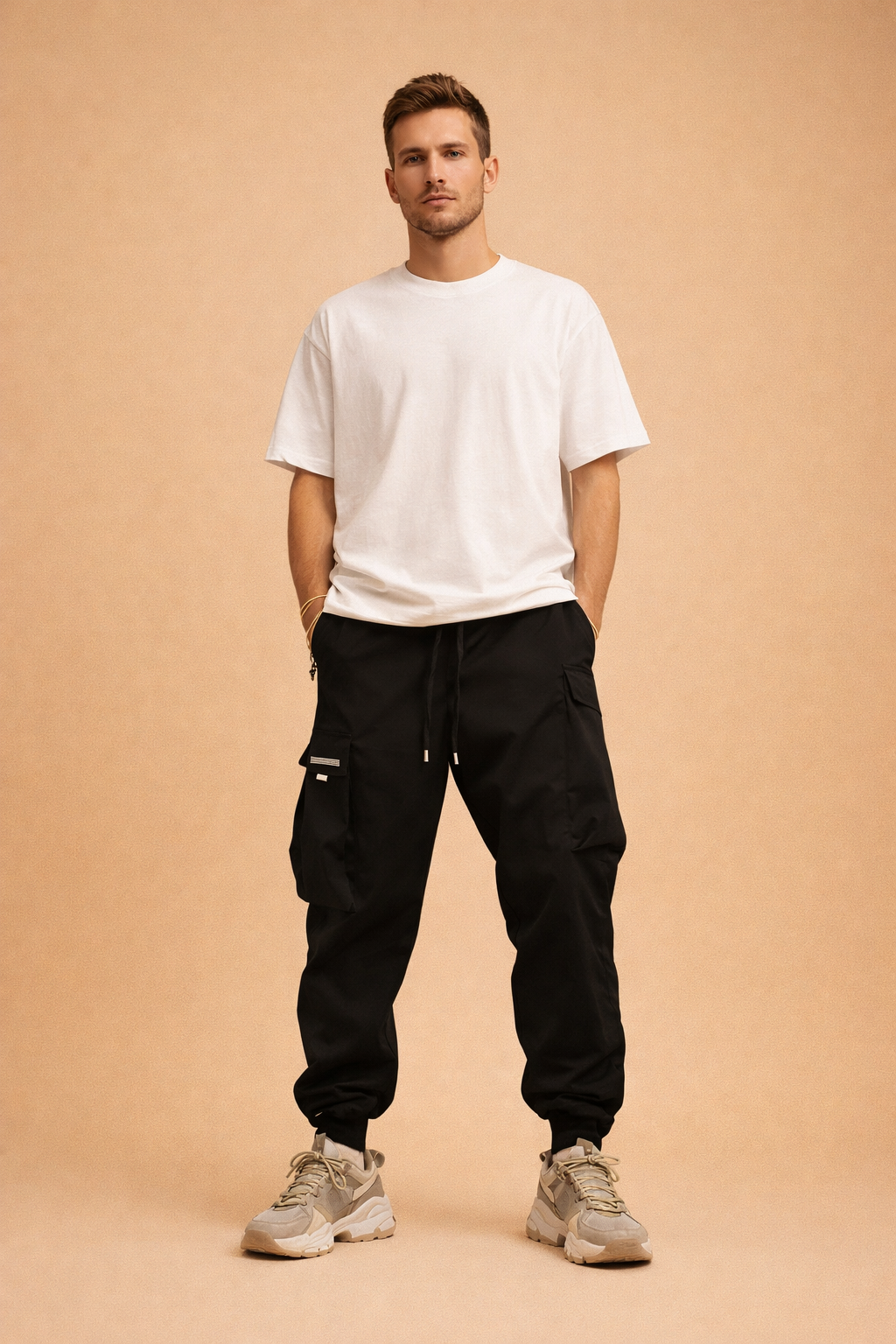 Men's Linen Utility Cargo Pants