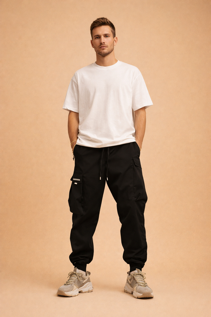 Men's Linen Utility Cargo Pants