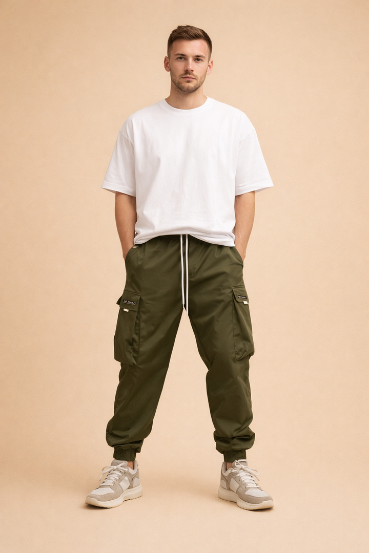 Men's Linen Utility Cargo Pants