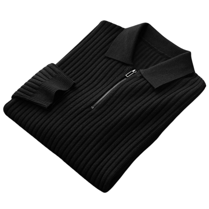 Men's Knit Merino Wool Quarter Zip Jumper