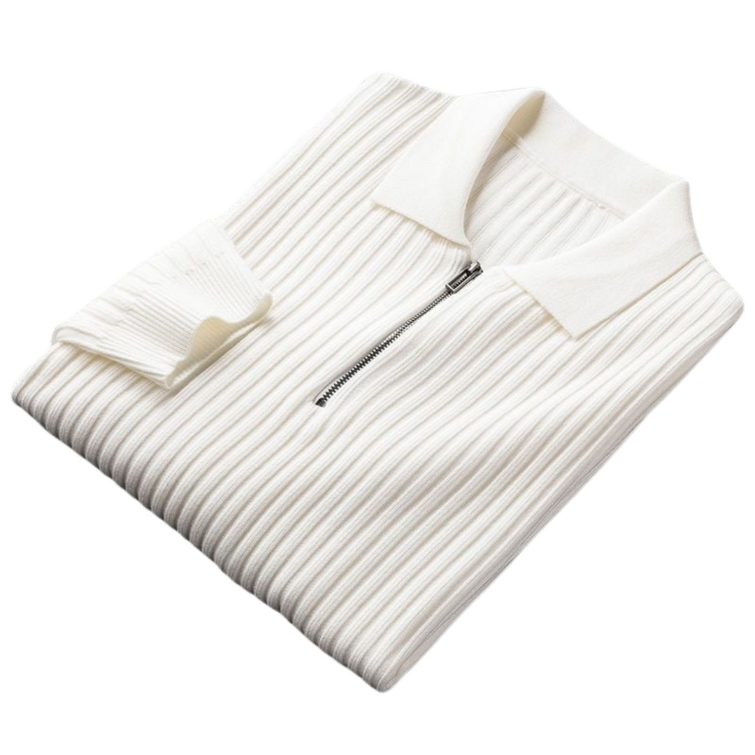 Men's Knit Merino Wool Quarter Zip Jumper