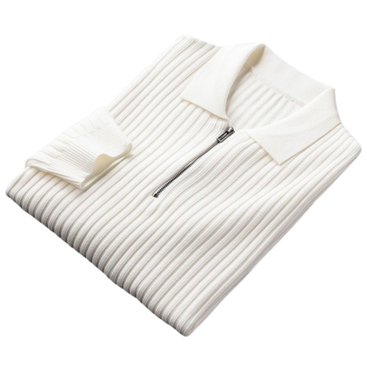 Men's Knit Merino Wool Quarter Zip Jumper