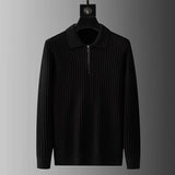 Men's Knit Merino Wool Quarter Zip Jumper