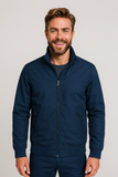 Men's Lightweight Nylon Windbreaker Jacket High Neck Zip Up Outerwear