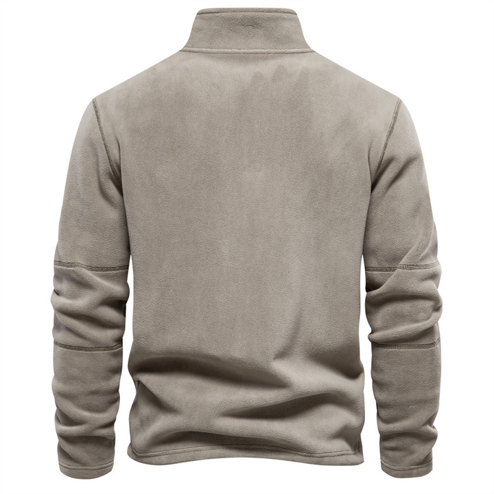 Men's Half-Zip Turtle-Neck Fleece Sweater