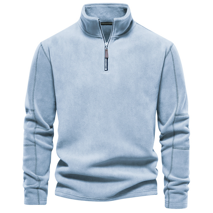 Men's Half-Zip Turtle-Neck Fleece Sweater