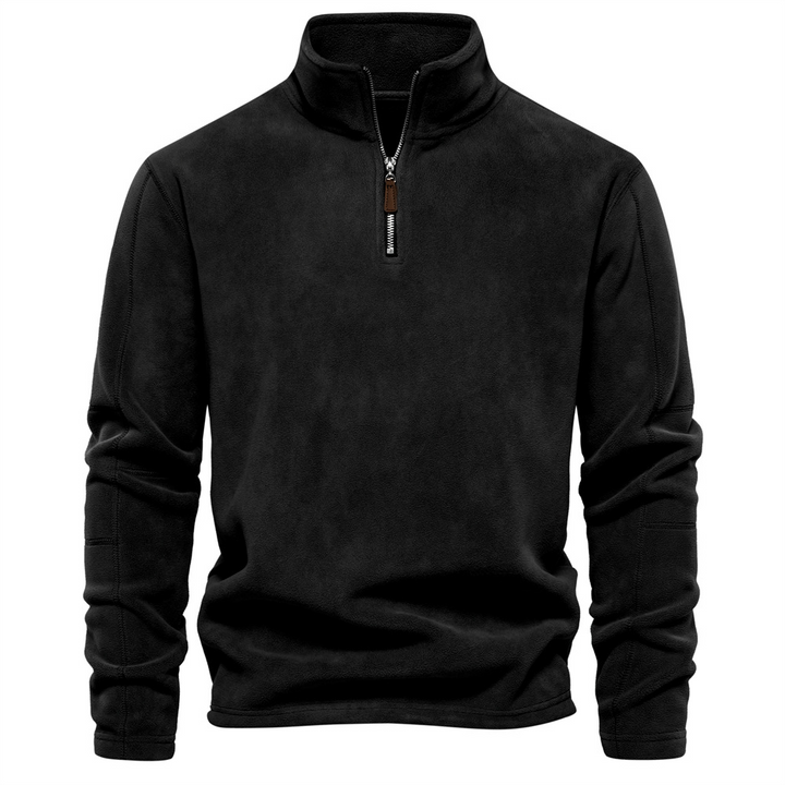 Men's Half-Zip Turtle-Neck Fleece Sweater