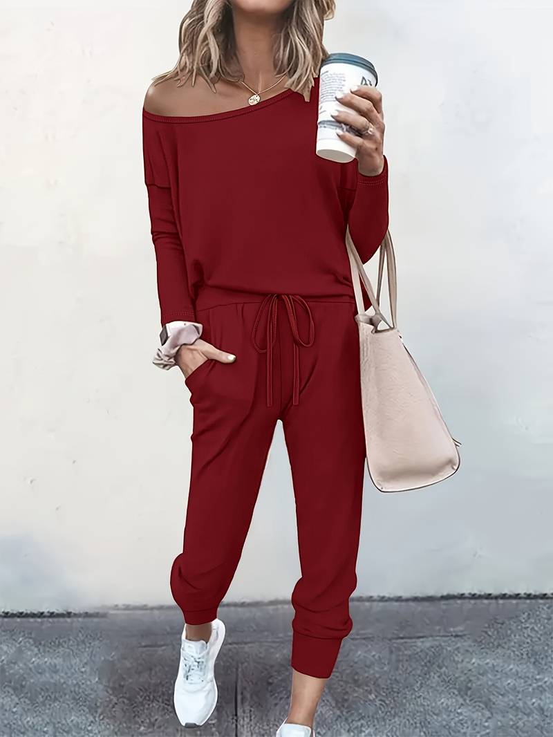 Women's Fleece Loungewear Set Two Piece Tracksuit Co ord Set