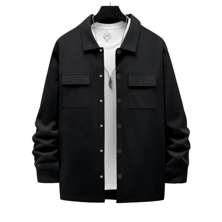 Men’s Wool-Blend Button-Up Jacket