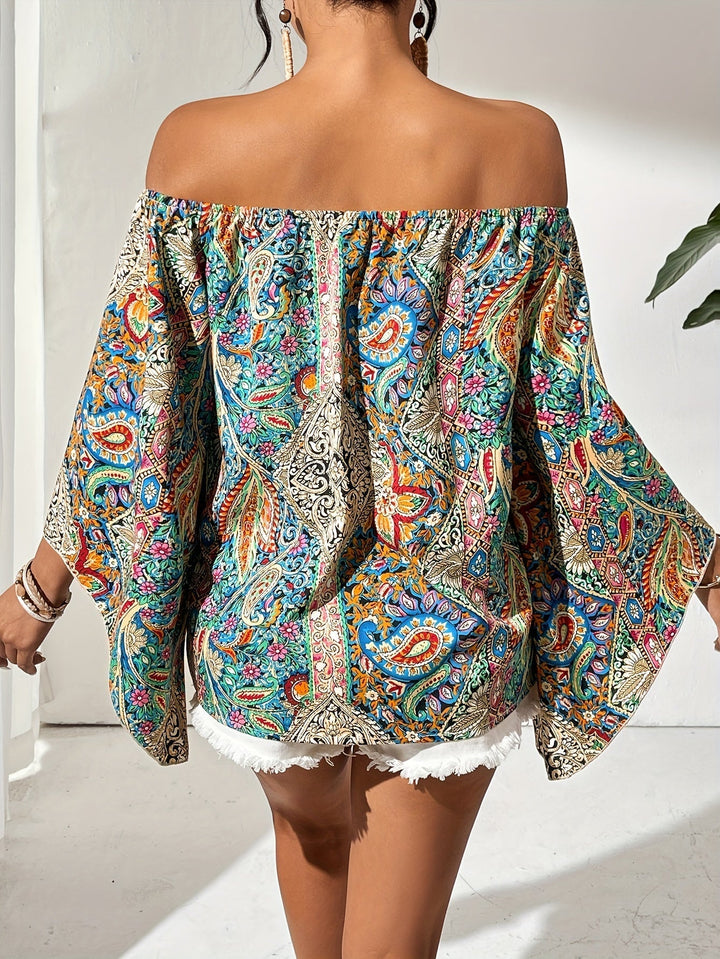 Women's Chiffon Off Shoulder Blouse Top