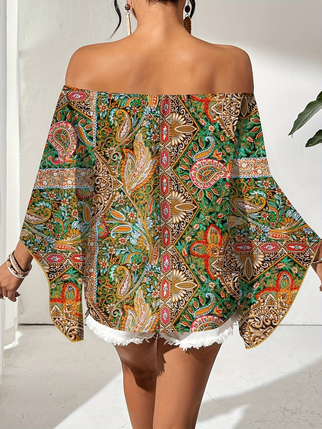Women's Chiffon Off Shoulder Blouse Top