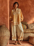 Women's Floral Print Wide Leg Linen Two-Piece Set