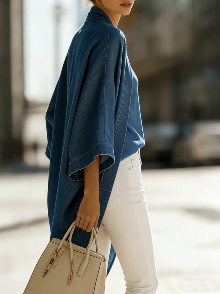 Women’s Linen Mix Open Front Kimono Cardigan and Camisole Top Set