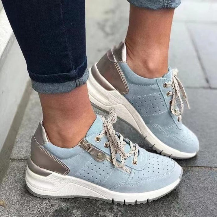 Women's Suede Sneakers Trainers Shoes
