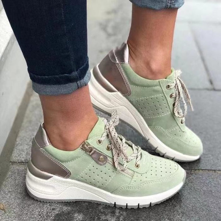 Women's Suede Sneakers Trainers Shoes