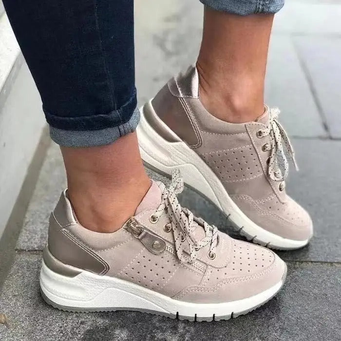 Women's Suede Sneakers Trainers Shoes