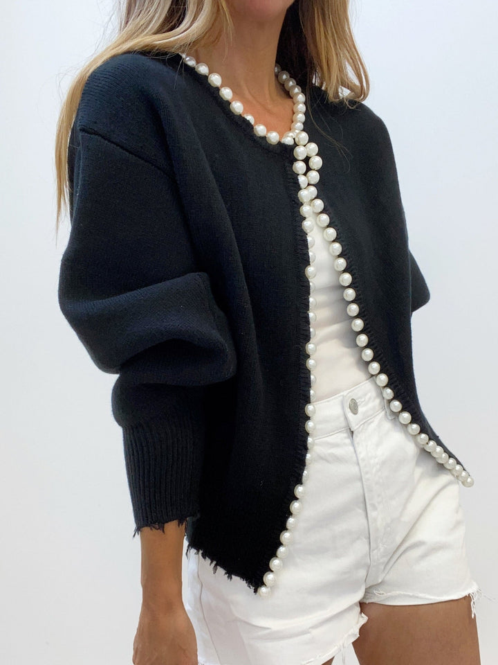 Women's Knit Cardigan Wool Crewneck Long Sleeve Outerwear Top