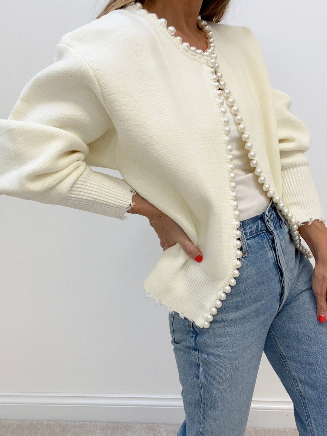Women's Knit Cardigan Wool Crewneck Long Sleeve Outerwear Top