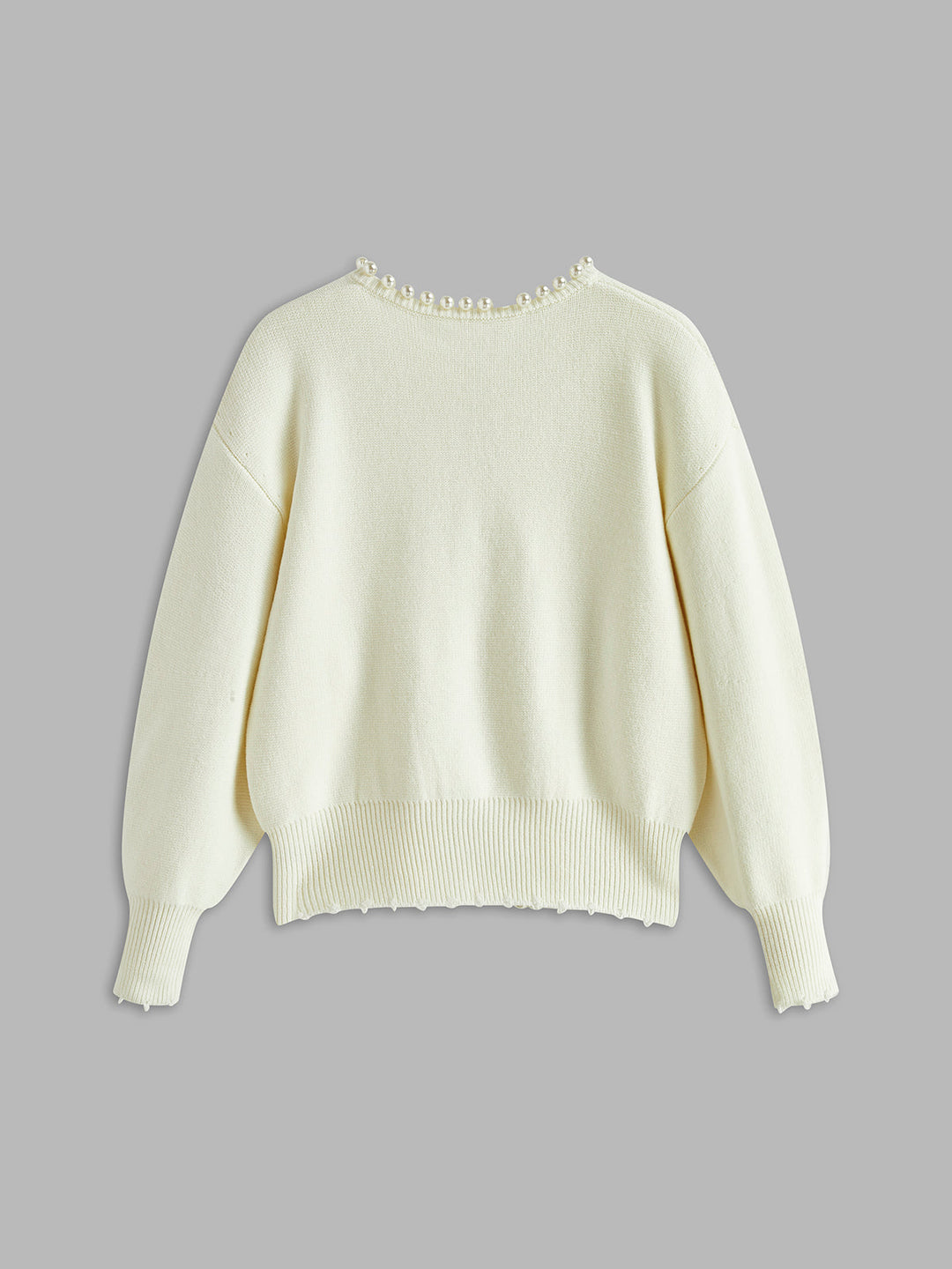 Women's Knit Cardigan Wool Crewneck Long Sleeve Outerwear Top
