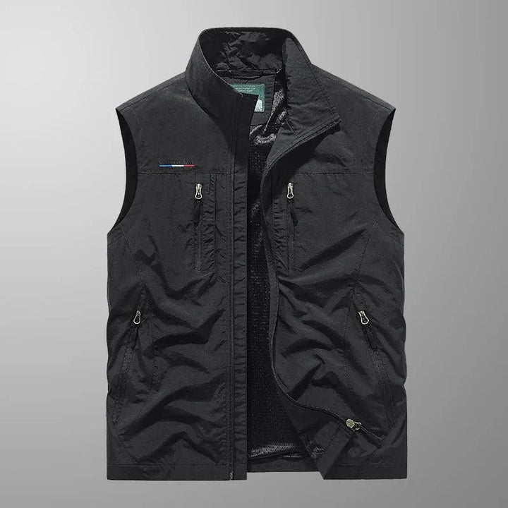 Men’s Lightweight Fleece Multi-Pocket Utility Gilet