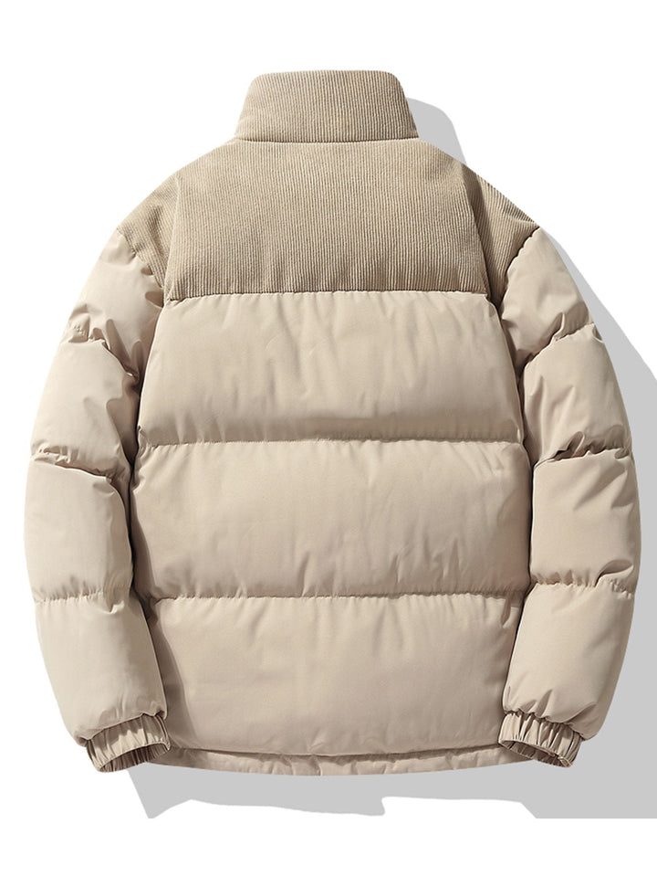 Men's Quilted Fleece-Lined Puffer Jacket