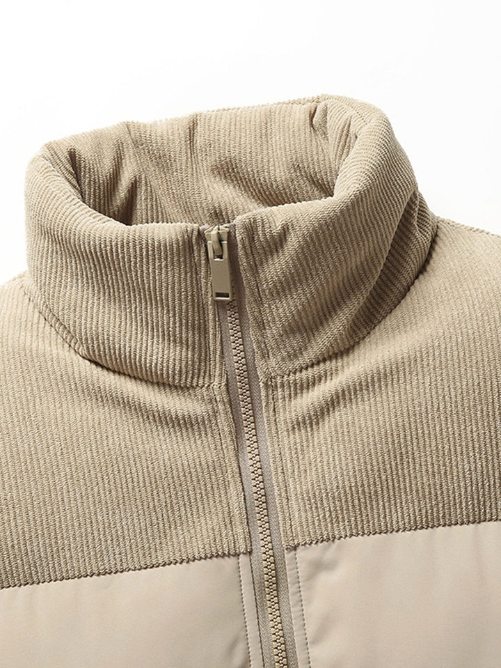 Men's Quilted Fleece-Lined Puffer Jacket