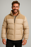 Men's Quilted Fleece-Lined Puffer Jacket