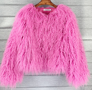 Women's Faux Fur Shag Jacket Shaggy Coat