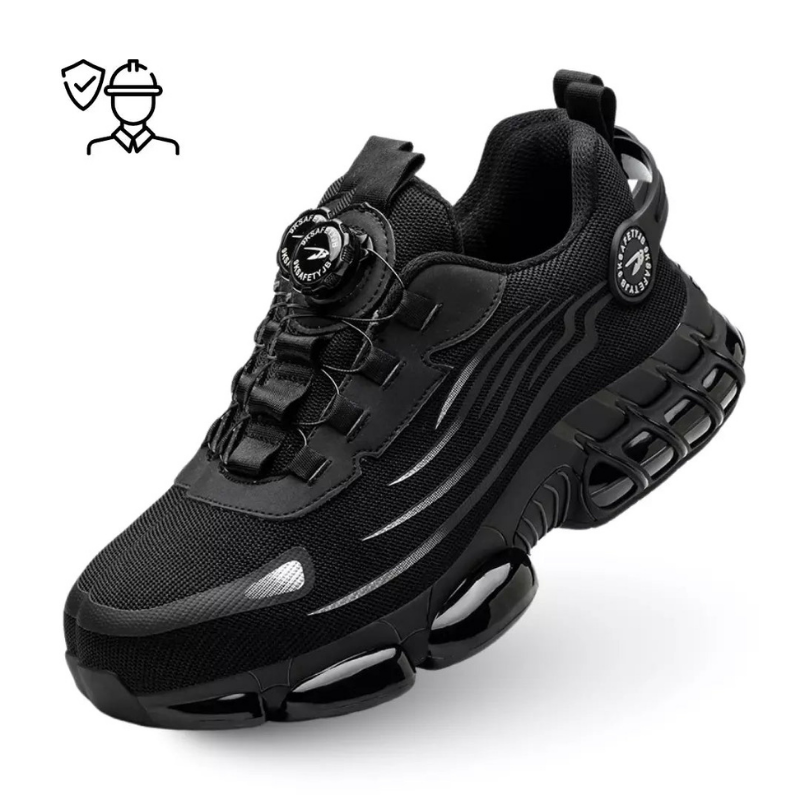 Męskie buty ochronne ze skóry, obuwie robocze z noskiem stalowym, trampki i sneakersy