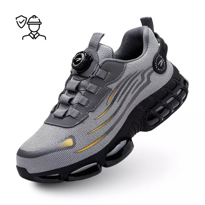Męskie buty ochronne ze skóry, obuwie robocze z noskiem stalowym, trampki i sneakersy