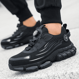 Męskie buty ochronne ze skóry, obuwie robocze z noskiem stalowym, trampki i sneakersy
