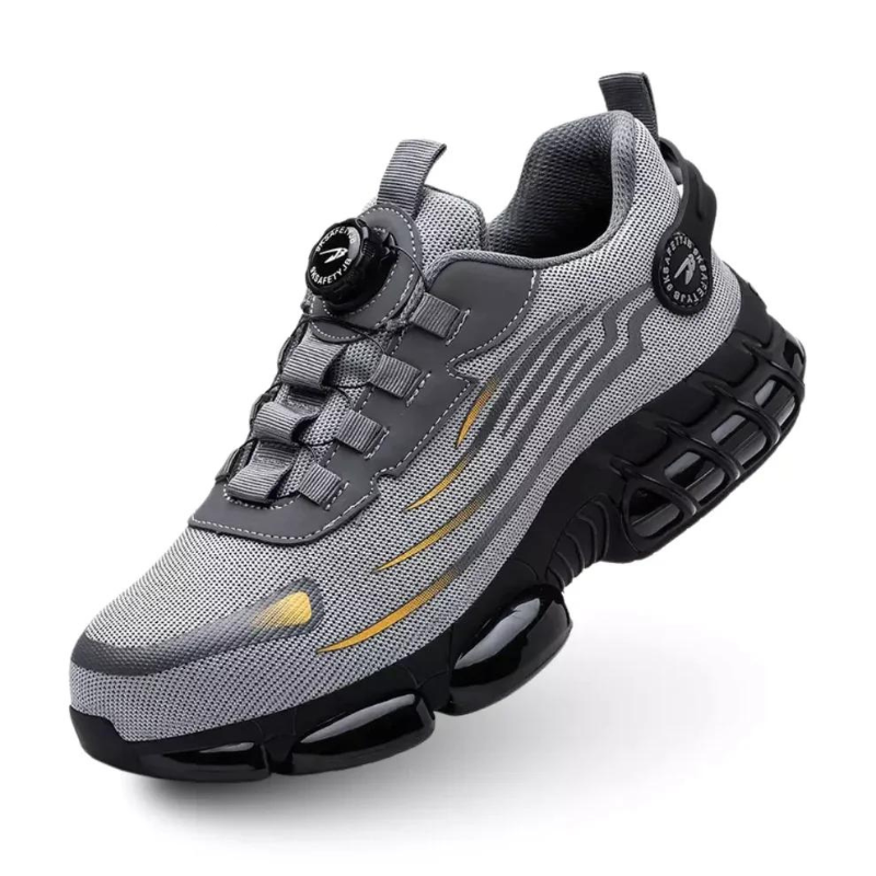 Męskie buty ochronne ze skóry, obuwie robocze z noskiem stalowym, trampki i sneakersy