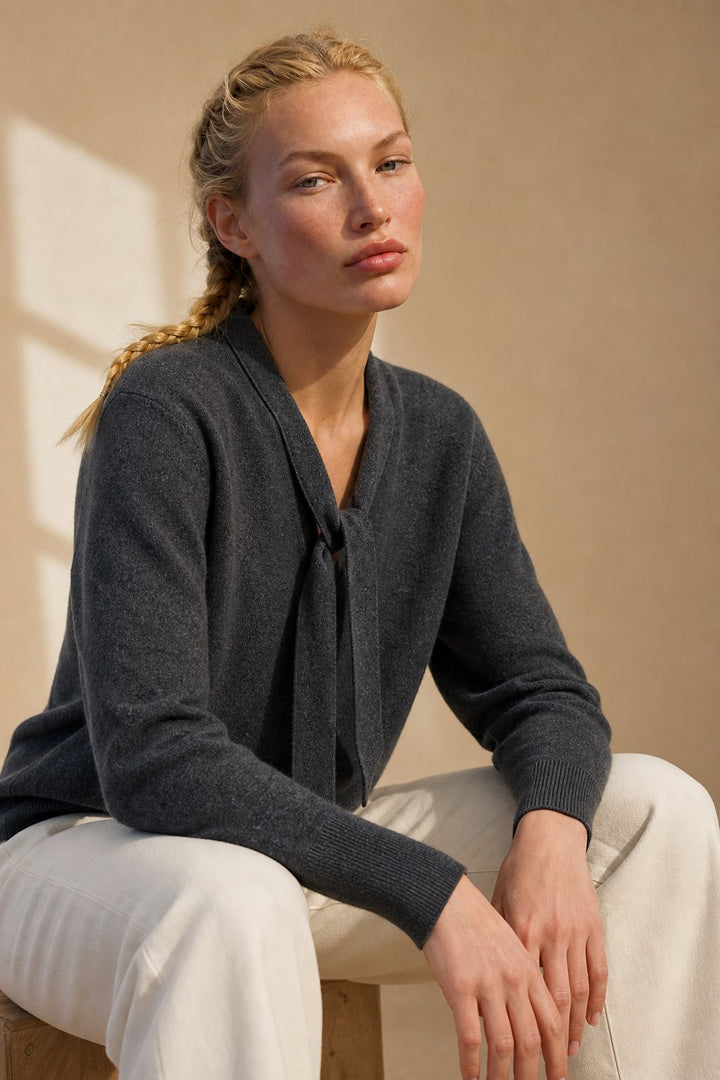 Women's Merino Wool Knit Button Up Cardigan Sweater