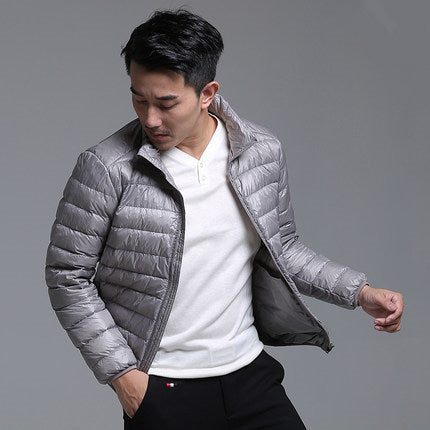 Men's Lightweight Insulated Down Puffer Hooded Jacket