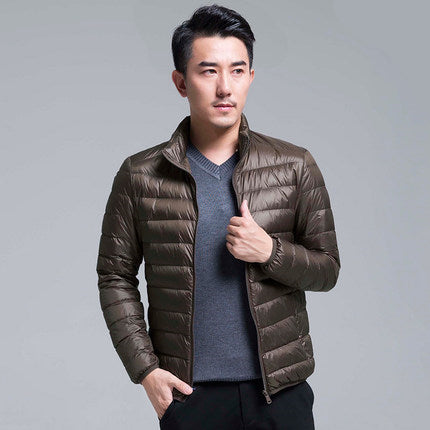 Men's Lightweight Insulated Down Puffer Hooded Jacket