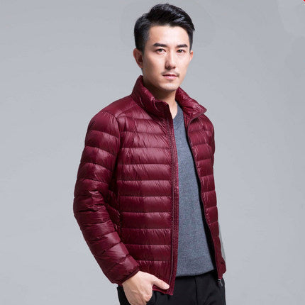 Men's Lightweight Insulated Down Puffer Hooded Jacket