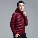 Men's Lightweight Insulated Down Puffer Hooded Jacket