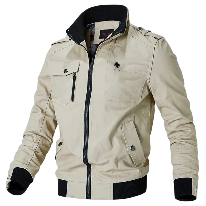 Men's Fleece Bomber Jacket Military Windbreaker Tactical Coat