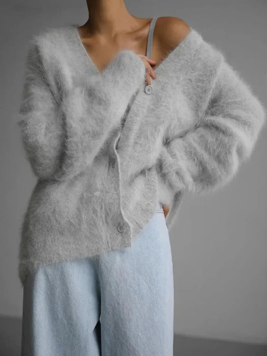 Women's Knit Cardigan Sweater Long Sleeve Open Front Knitwear
