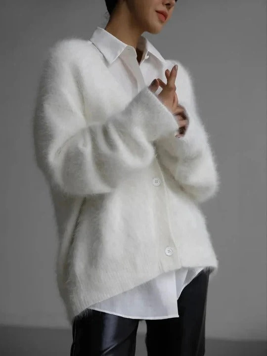 Women's Knit Cardigan Sweater Long Sleeve Open Front Knitwear