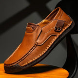 Men's Leather Slip-On Driving Loafers