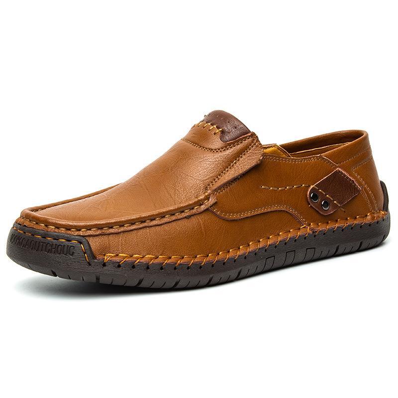 Men's Leather Slip-On Driving Loafers