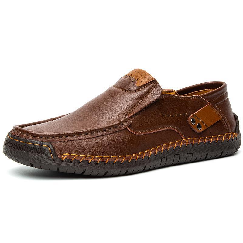 Men's Leather Slip-On Driving Loafers